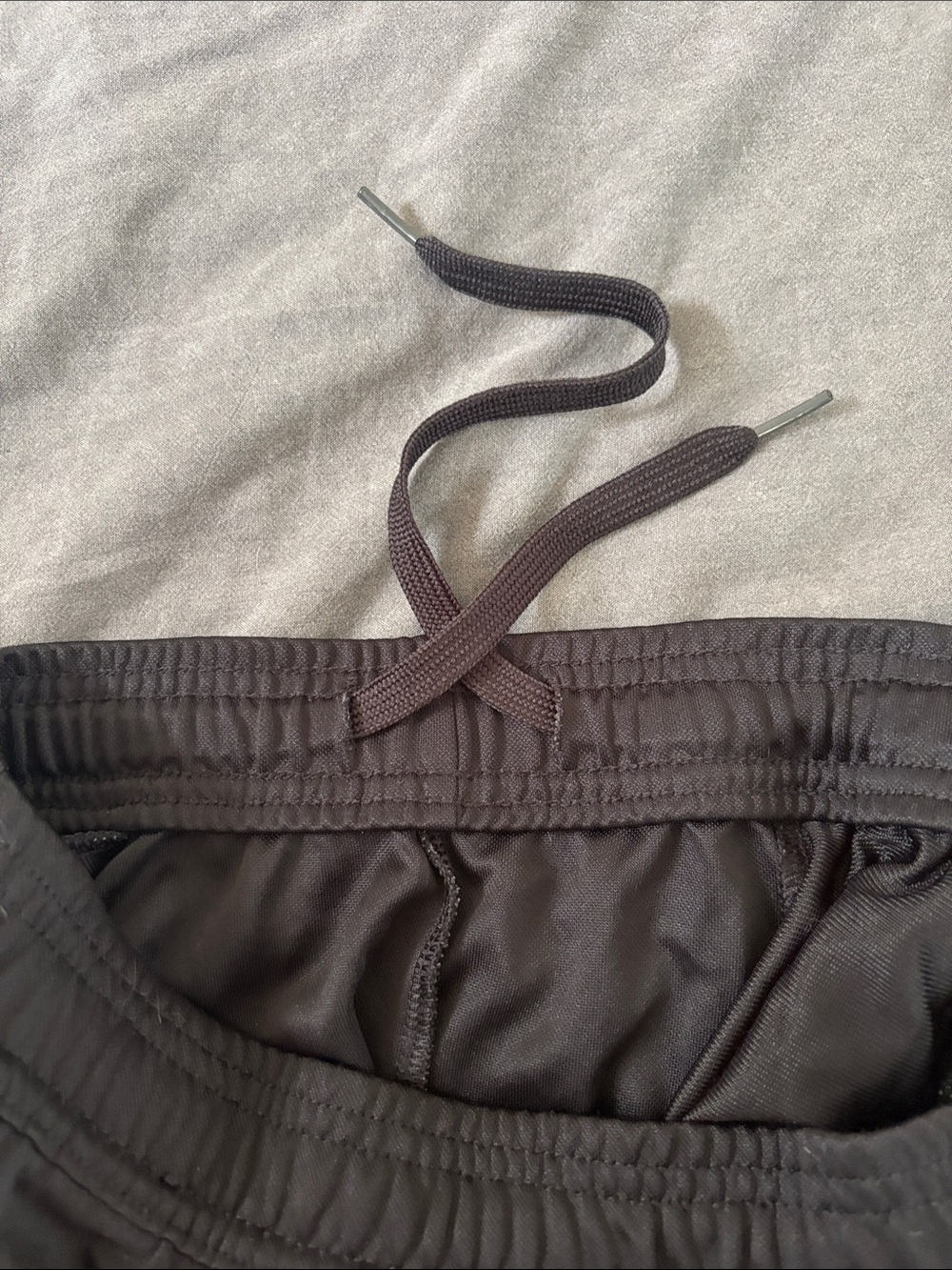 adidas Black Joggers with Dark Gray Accent Stripes - Picture 6 of 6